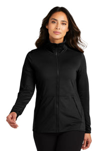 Port Authority Women's Accord Stretch Fleece Full-Zip LK595 - Black