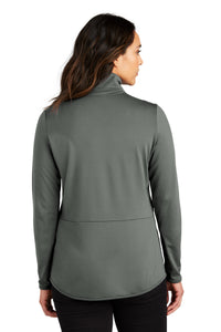 Port Authority Women's Accord Stretch Fleece Full-Zip LK595 - Pewter Back