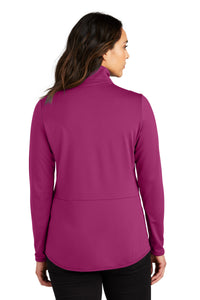 Port Authority Women's Accord Stretch Fleece Full-Zip LK595 - Wine Back