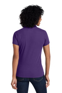Port Authority  Women's EZPerformance  Pique Polo - Majestic Purple Back