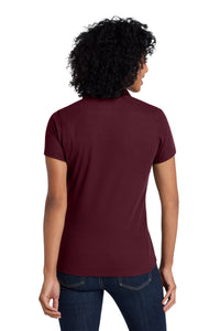 Port Authority  Women's EZPerformance  Pique Polo - Maroon Back