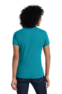 Port Authority  Women's EZPerformance  Pique Polo - Teal Back