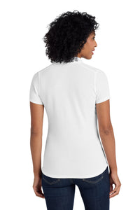 Port Authority  Women's EZPerformance  Pique Polo - White Back