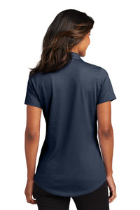Port Authority Women's City Stretch Polo LK683 - River Blue Navy Back