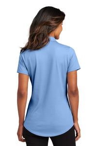 Port Authority Women's City Stretch Polo LK683 - Swiss Blue Back