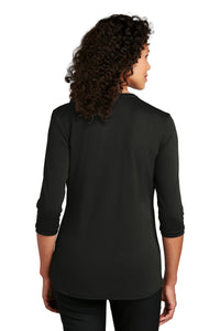 Port Authority   Women's UV Choice Pique Henley LK750 - Black Back