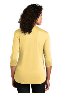 Port Authority   Women's UV Choice Pique Henley LK750 - Sunbeam Yellow Back