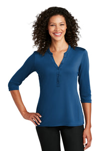 Port Authority   Women's UV Choice Pique Henley LK750 - True Blue