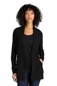 Port Authority Women's Microterry Cardigan LK825 - Deep Black