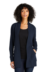 Port Authority Women's Microterry Cardigan LK825 - River Blue Navy