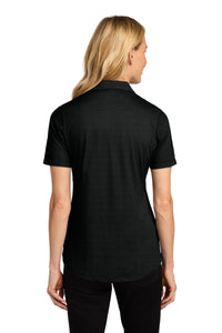 Port Authority Women's Fine Pique Blend Polo LK830 - Black Heather Back