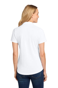Port Authority Women's C-FREE Snag-Proof Polo LK864 - White Back