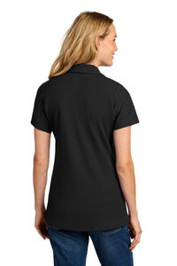 Port Authority Women's C-FREE Cotton Blend Pique Polo LK867 - Black Back