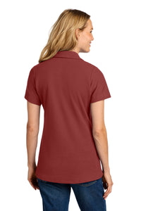 Port Authority Women's C-FREE Cotton Blend Pique Polo LK867 - Garnet Back