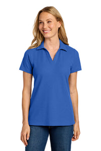 Port Authority Women's C-FREE Cotton Blend Pique Polo LK867 - True Blue