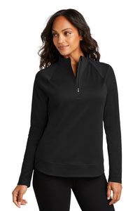 Port Authority Women's C-FREE Cypress 1/4-Zip LK870 - Deep Black