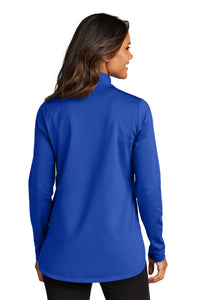 Port Authority Women's C-FREE Double Knit 1/4-Zip LK880 - True Royal Back