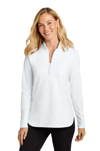 Port Authority Women's C-FREE Double Knit 1/4-Zip LK880 - White