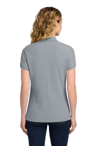 Port & Co Women's Core Blend Pique Polo - Athletic Heather Back