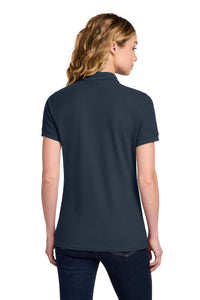 Port & Co Women's Core Blend Pique Polo - Deep Navy Back