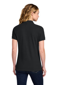 Port & Co Women's Core Blend Pique Polo - Jet Black Back