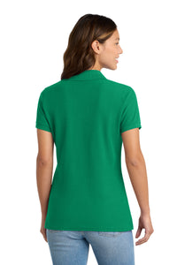Port & Co Women's Core Blend Pique Polo - Kelly Back