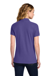Port & Co Women's Core Blend Pique Polo - Purple Back