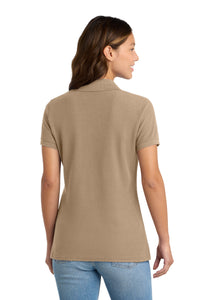 Port & Co Women's Core Blend Pique Polo - Sand Back