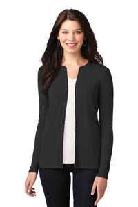 Port Authority Women's Concept Stretch Button-Front Cardigan - Black