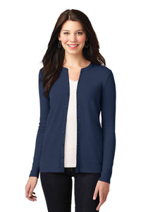 Port Authority Women's Concept Stretch Button-Front Cardigan - Dress Blue Navy