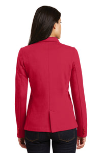 Port Authority Women's Knit Blazer - Rich Red Back