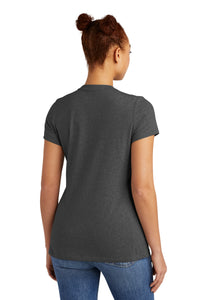 New Era  Ladies Heritage Blend Crew Tee - Black Heather Back
