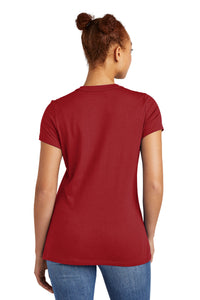 New Era  Ladies Heritage Blend Crew Tee - Crimson Back