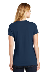 New Era  Ladies Heritage Blend Crew Tee - Dark Royal Back