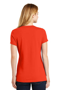 New Era  Ladies Heritage Blend Crew Tee - Deep Orange Back