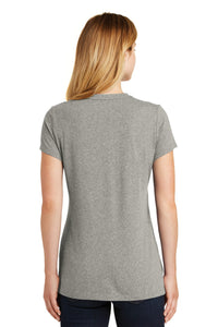 New Era  Ladies Heritage Blend Crew Tee - Rainstorm Grey Heather Back