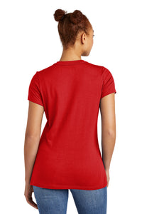 New Era  Ladies Heritage Blend Crew Tee - Scarlet Back