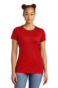 New Era  Ladies Heritage Blend Crew Tee - Scarlet