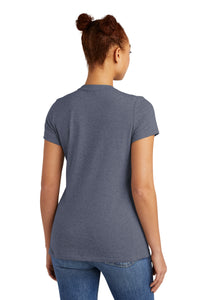 New Era  Ladies Heritage Blend Crew Tee - True Navy Heather Back
