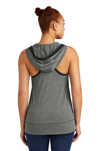 New Era  Women's Heritage Blend Hoodie Tank - Black Twist/ Black Back