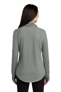 New Era  Women's Sueded Cotton Blend Cowl Tee LNEA123 - Shadow Grey Heather Back