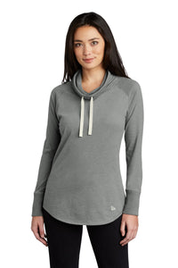 New Era  Women's Sueded Cotton Blend Cowl Tee LNEA123 - Shadow Grey Heather