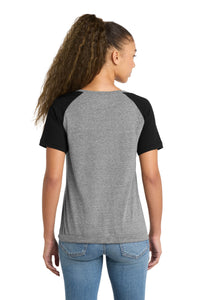 New Era  Women's Tri-Blend Performance Cinch Tee - Shadow Grey/ Black Back