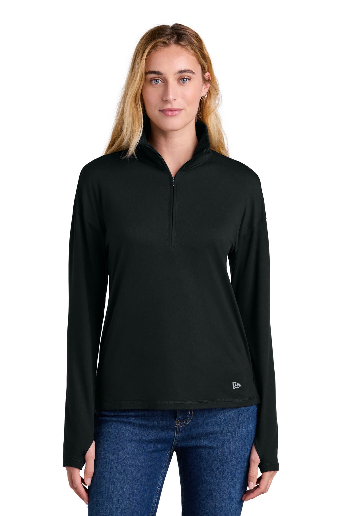 New Era Women's Power 1/2-Zip LNEA228 - Black