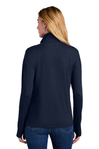 New Era Women's Power 1/2-Zip LNEA228 - True Navy Back