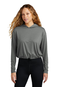 New Era Women's Power Long Sleeve Hoodie LNEA229 - Shadow Grey Heather