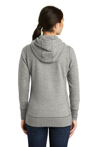 New Era  Women's French Terry Full-Zip Hoodie - Light Graphite Twist Back
