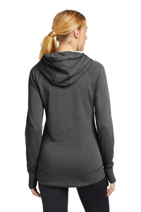 New Era  Women's Tri-Blend Fleece Pullover Hoodie - Black Heather Back