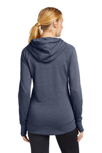 New Era  Women's Tri-Blend Fleece Pullover Hoodie - True Navy Heather Back