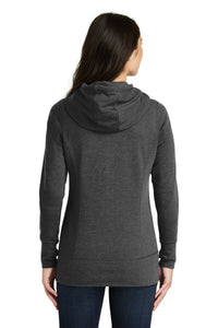 New Era  Women's Tri-Blend Fleece Full-Zip Hoodie - Black Heather Back